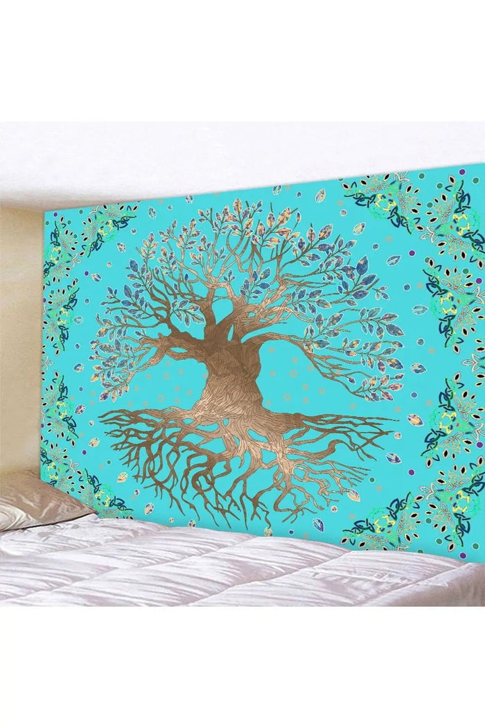 Tree of Life Home Art Tapestry Bohemian Decorative Tapestry Hippie Yoga Mat Large Size Sheet Sofa Blanket - Mystic Oasis Gifts