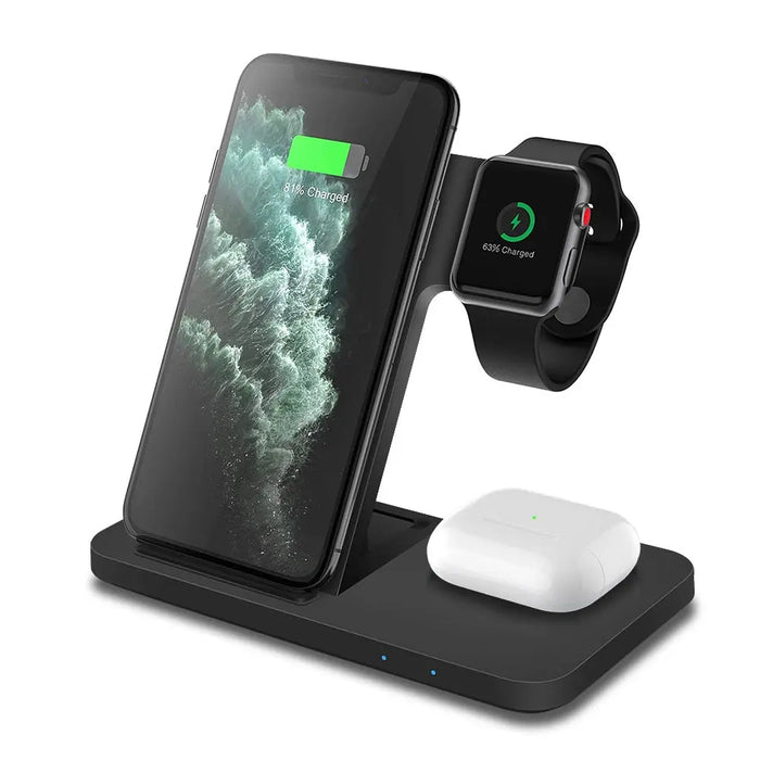 FDGAO 20W Qi Wireless Charger for iPhone 14 13 12 11 Pro Max X 8 Fast Charging Dock Station For Apple Watch 8 7 SE 6 AirPods Pro 2