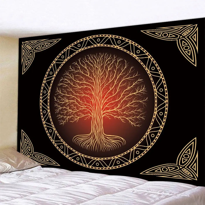 Tree of Life Home Art Tapestry Bohemian Decorative Tapestry Hippie Yoga Mat Large Size Sheet Sofa Blanket - Mystic Oasis Gifts