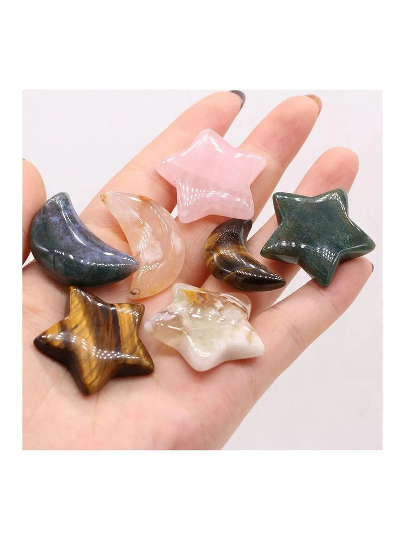 Natural Stone Star Shapes - Mystic Oasis Gifts