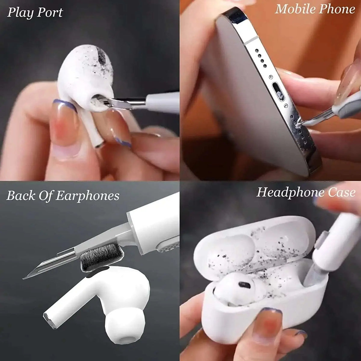 Cleaner Kit for Airpods Pro 3 2 1 Bluetooth Earphones Cleaning Pen Brush Earbuds Case Cleaning Tools for Air Pods Xiaomi Airdots - Mystic Oasis Gifts