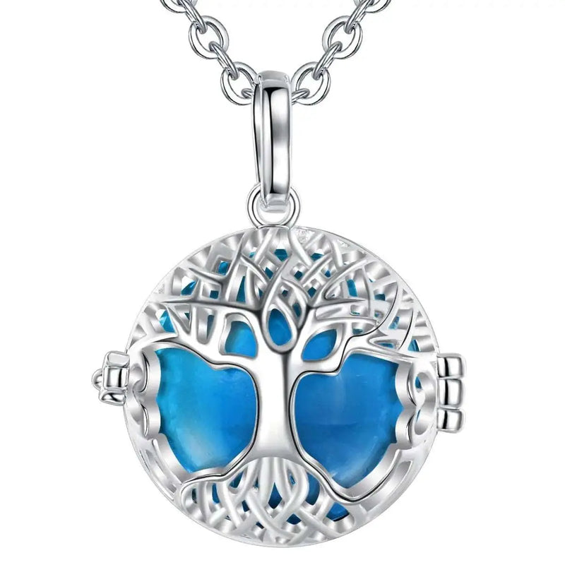 Eudora 20mm Harmony Bola Ball Tree of life Cage Pendant DIY Charm Necklace fit Colorful Chime Ball Jewelry For Women K363 - Mystic Oasis Gifts