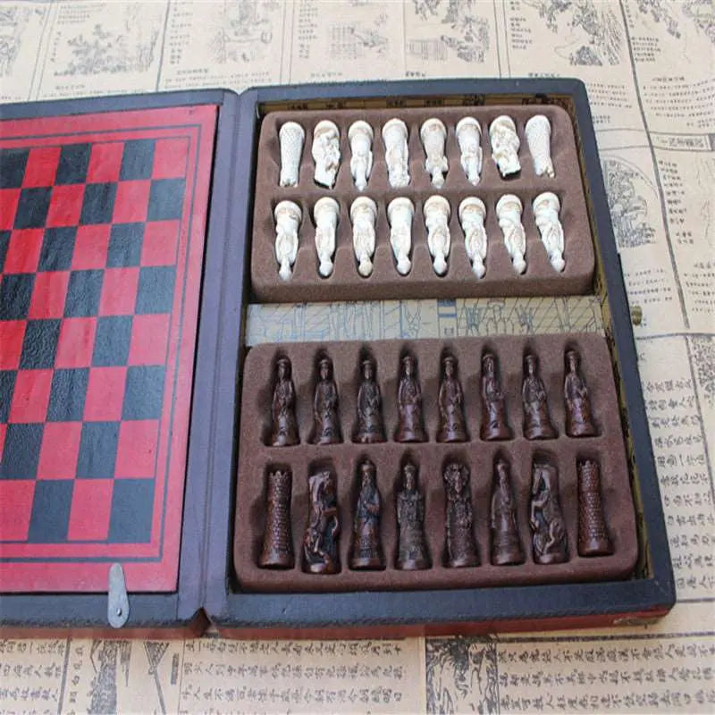 antique chess pieces