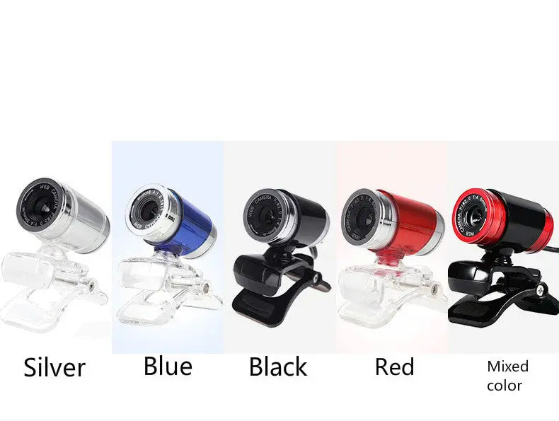a series of webcams with different color options