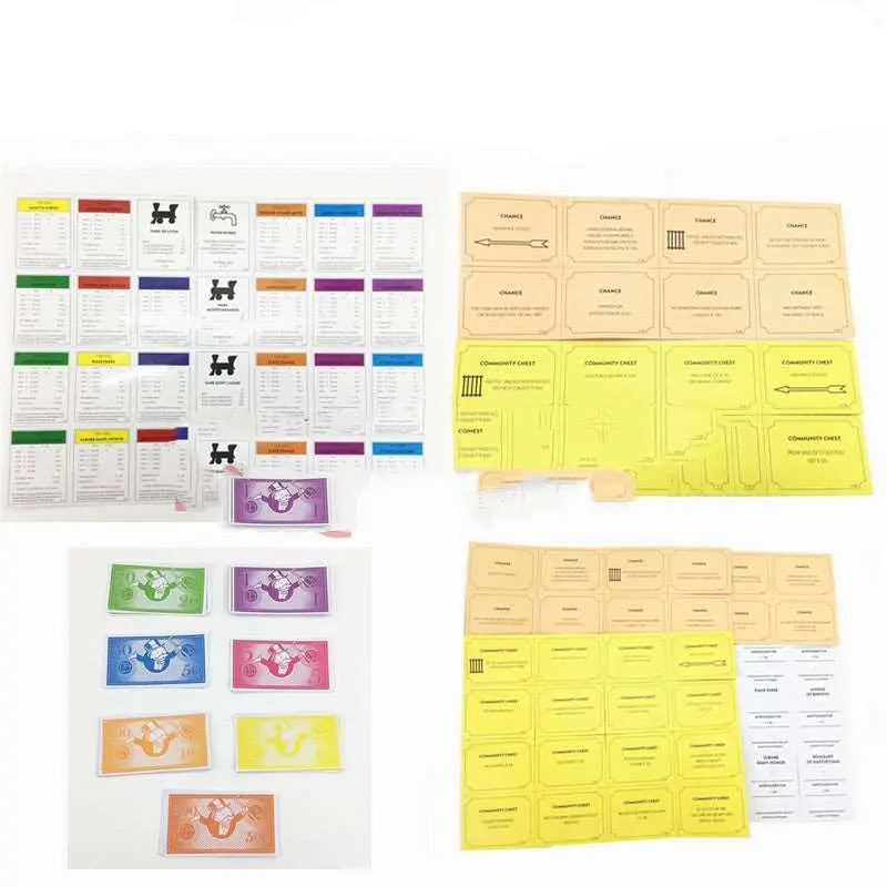 a group of papers and stickers on a white surface