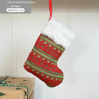 green red knit Christmas stocking