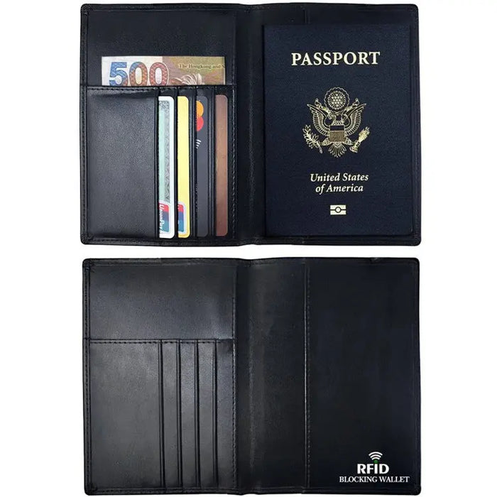 RFID Antimagnetic Passport Holder Leather ID Case Mystic Oasis Gifts Wallet