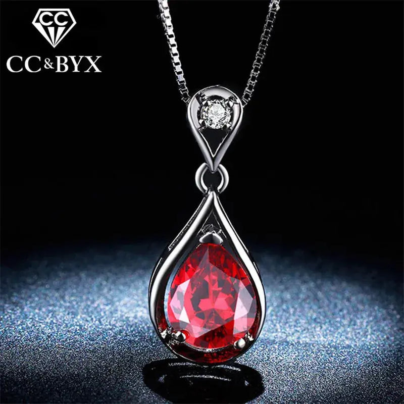 Luxury Red Stone Necklace Mystic Oasis Gifts necklace