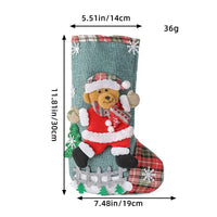 Christmas bear stocking size