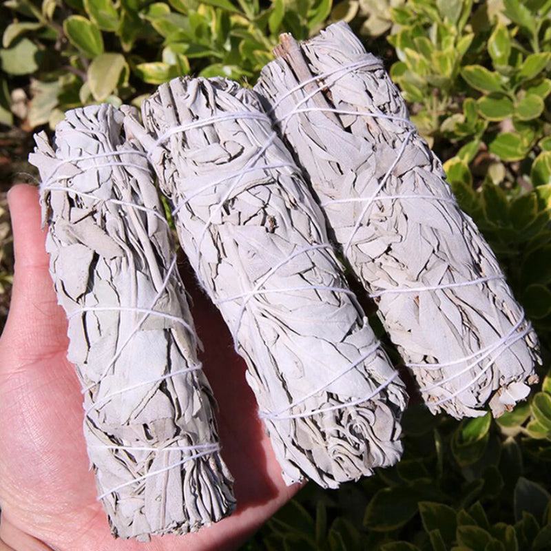 a person holding three pieces of wood in their hand