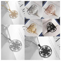 a set of four different styles of necklaces