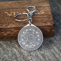 Key Of Solomon 7 Archangel Saint Michael Asterion Seal Keychain Kabbalah Amulet Jewelry Dropshipping Mystic Oasis Gifts