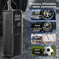 Air Compressor 12v Air Pump For Car Portable Tyre Inflator Electric Motorcycle Pump Air Compressor For Car Motorcycles Bicycles - Mystic Oasis Gifts
