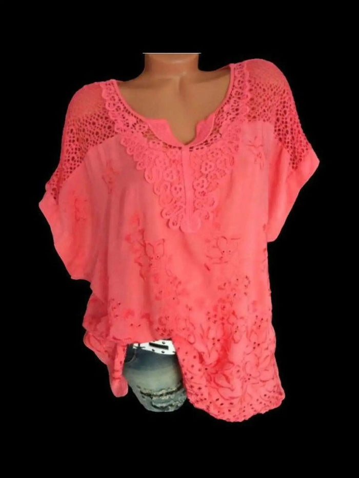 Red Lace Blouse Mystic Oasis Gifts