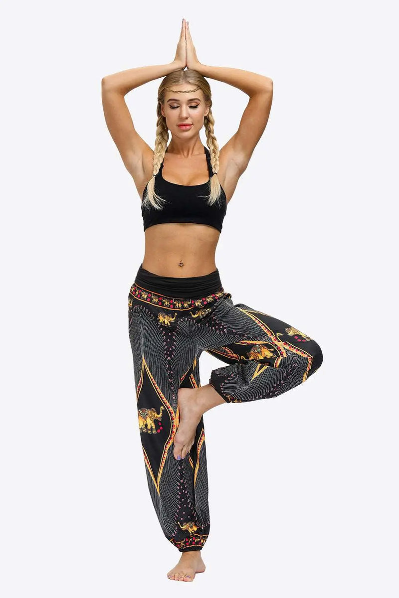 exotic style printed pants for women - Mystic Oasis Gifts