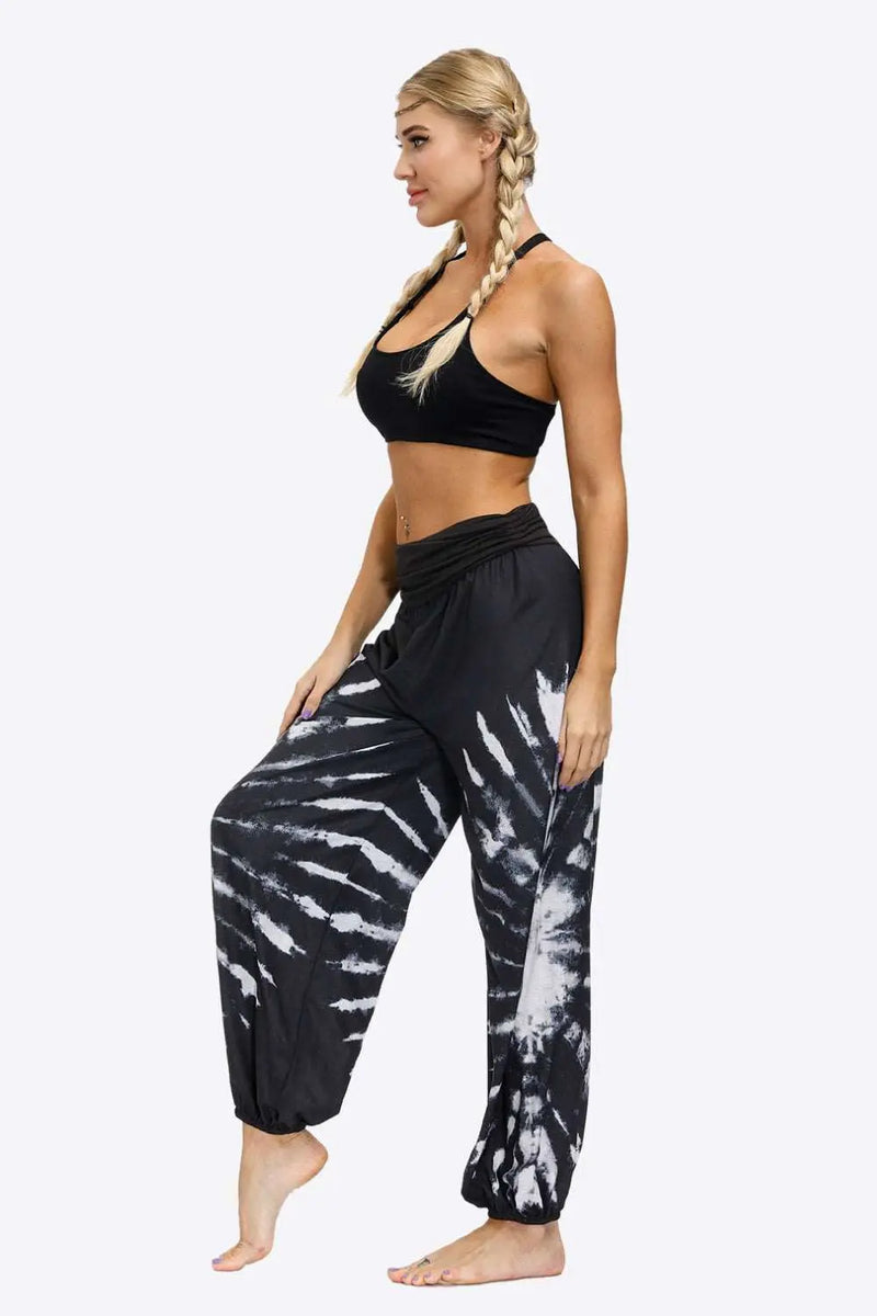 exotic style printed pants
