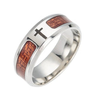 a ring with a cross on it