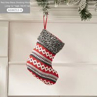 geometric Christmas stocking