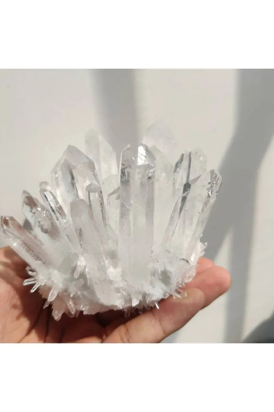 700-800g Quartz Crystal Clear Quartz Cluster Brazil Natural Quartz - Mystic Oasis Gifts