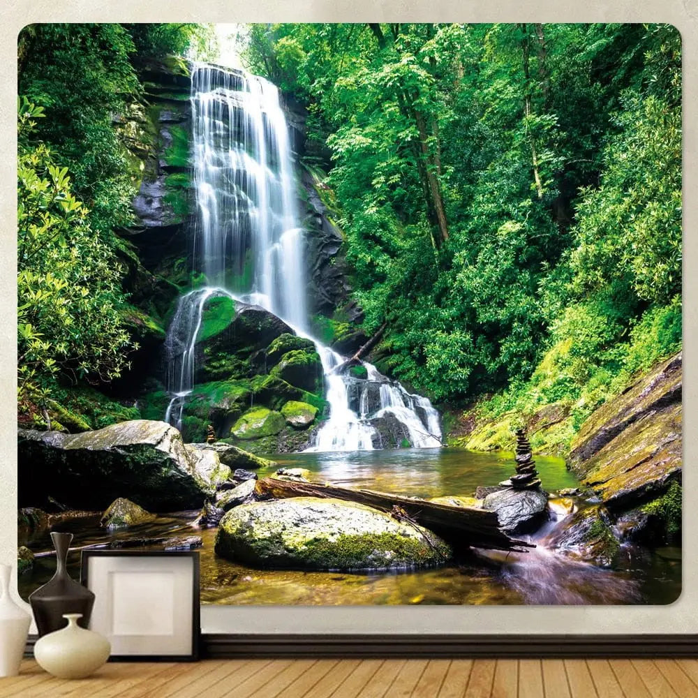 Natural Forest Landscape Decorative Tapestry (A24-184) - Mystic Oasis Gifts