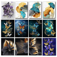 GATYZTORY Painting By Numbers Butterfly Animals Modern Wall Art Canvas Painting Acrylic Paint By Numbers For Home Decor Frameles - Mystic Oasis Gifts