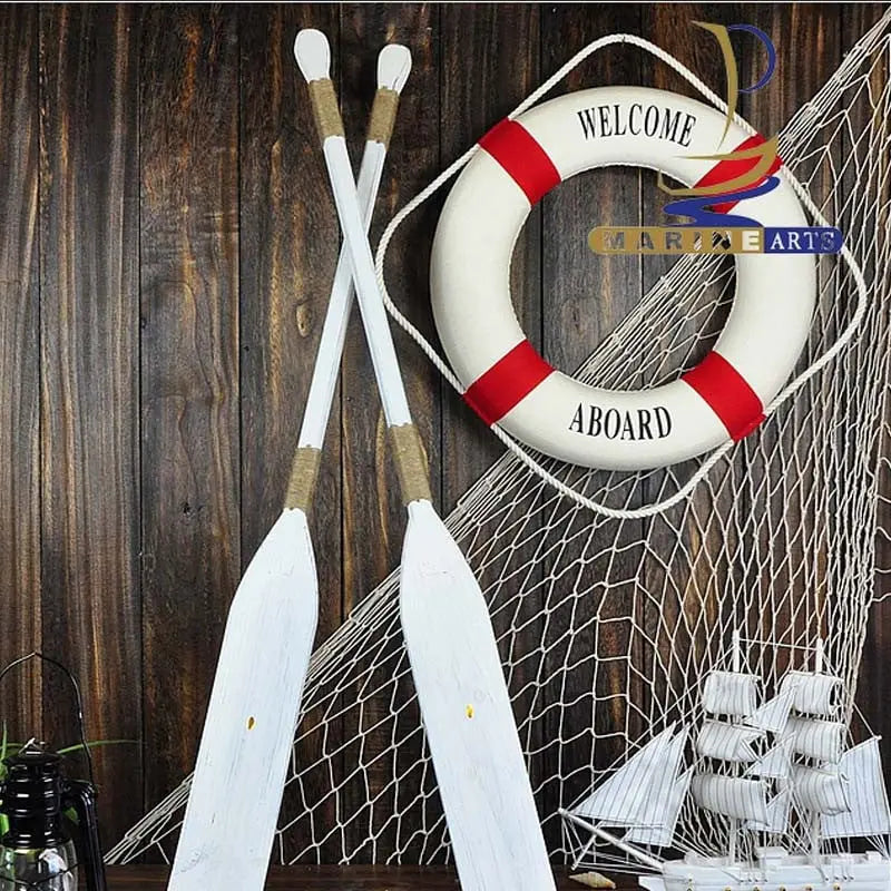 Studio Props Wall Hanging Fashion  Hand Made Nautical Home Decor   Life Buoy Crafts Living Room Decoration - Mystic Oasis Gifts