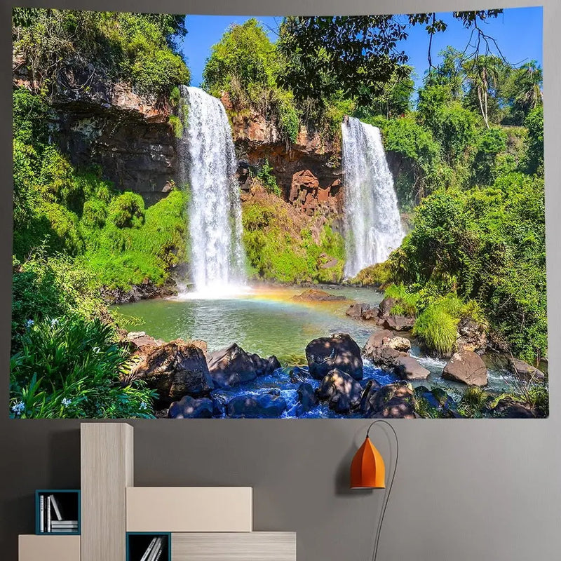 Natural Forest Landscape Decorative Tapestry (A21-853) - Mystic Oasis Gifts