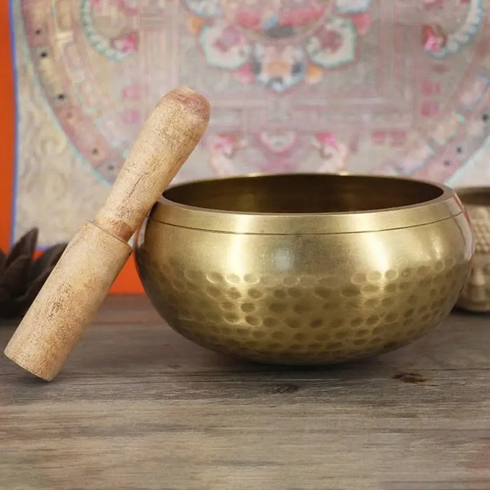 The Tibetan Buddhist chanting supplies wholesale bowl Nepal handmade Buddha bowls meditation copper chime - Mystic Oasis Gifts