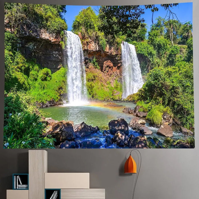 Natural Forest Landscape Decorative Tapestry (A21-65) - Mystic Oasis Gifts
