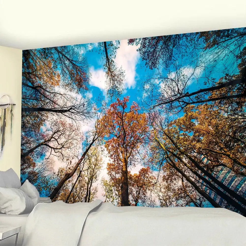 Natural Forest Landscape Decorative Tapestry (A23-990) - Mystic Oasis Gifts