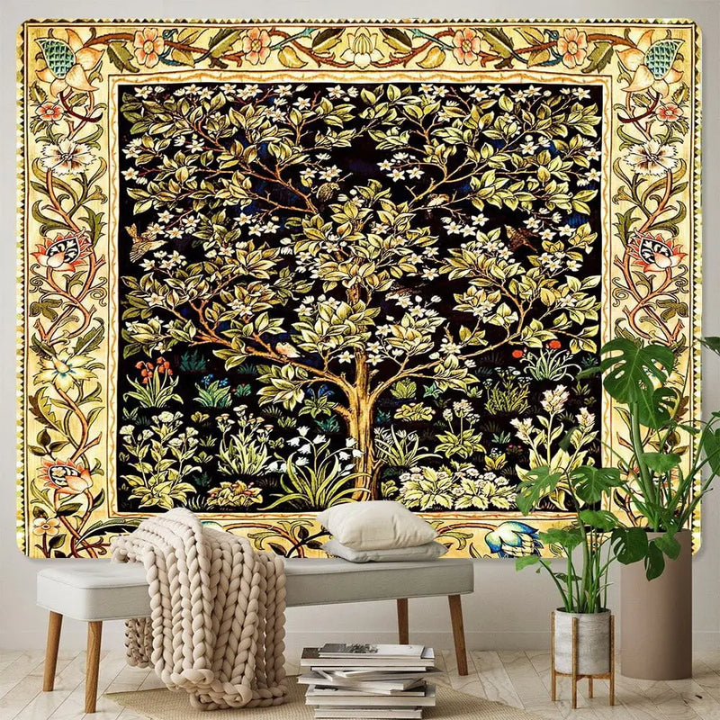 Tree of Life Home Art Tapestry Bohemian Decorative Tapestry Hippie Yoga Mat Large Size Sheet Sofa Blanket - Mystic Oasis Gifts