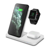 FDGAO 20W Qi Wireless Charger for iPhone 14 13 12 11 Pro Max X 8 Fast Charging Dock Station For Apple Watch 8 7 SE 6 AirPods Pro 3