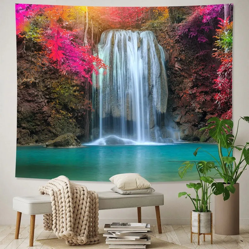 Natural Forest Landscape Decorative Tapestry (A21-635) - Mystic Oasis Gifts