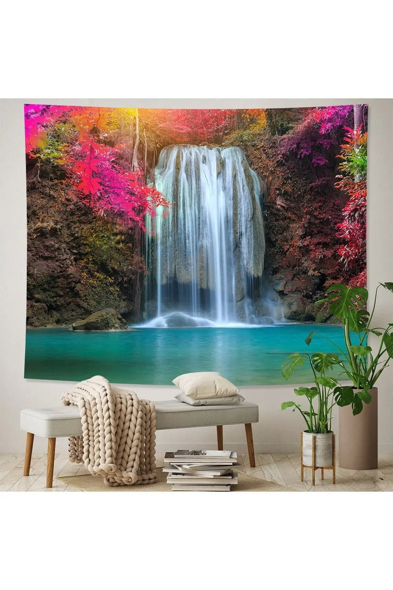 Natural Forest Landscape Decorative Tapestry (A21-768) - Mystic Oasis Gifts