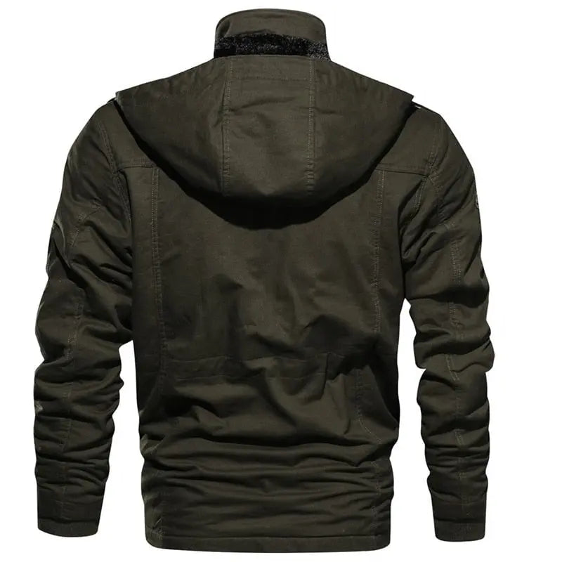 Men&#39;s Winter Fleece Inner Jacket Coats Thick Warm Casual Parkas Outwear Jackets Men jaquetas masculina inverno Hooded Overcoat - Mystic Oasis Gifts
