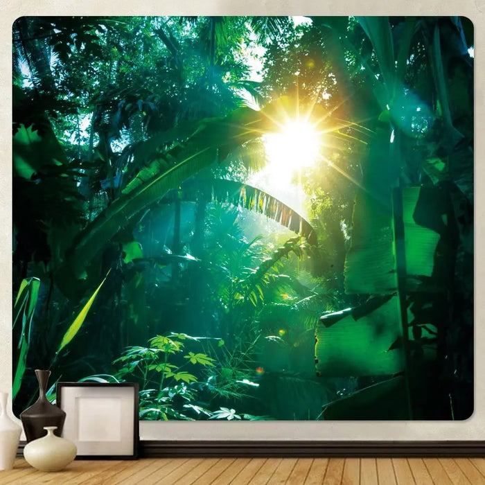 Natural Forest Landscape Decorative Tapestry (A24-219) - Mystic Oasis Gifts