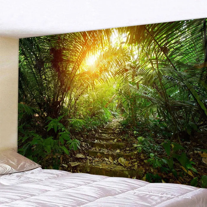 Natural Forest Landscape Decorative Tapestry (jy226-2) - Mystic Oasis Gifts