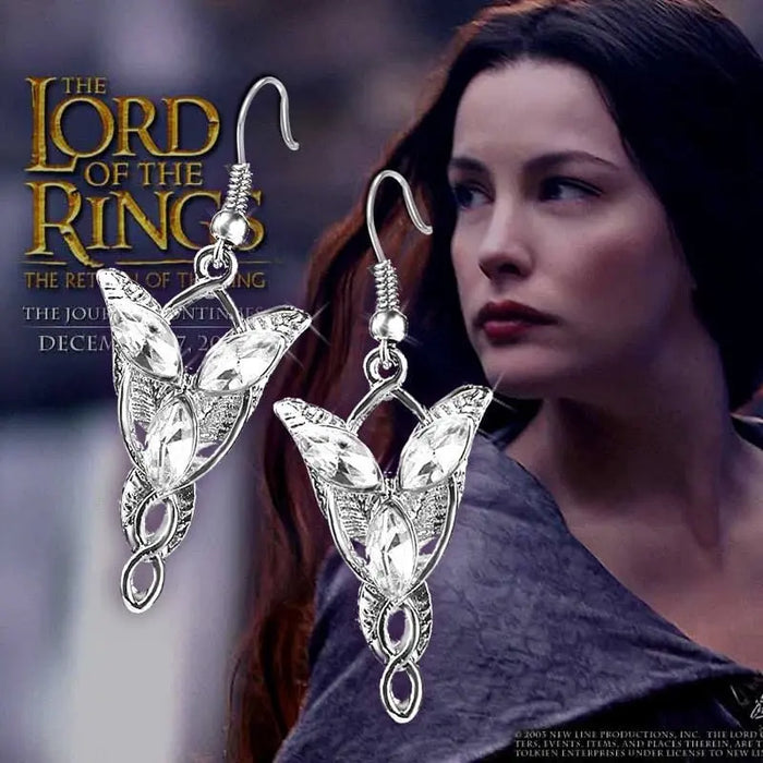 Fashion Income Europe and America The Lord of the Rings Elf Princess Earrings Twilight Star Devil's Heart Premium Earrings - Mystic Oasis Gifts