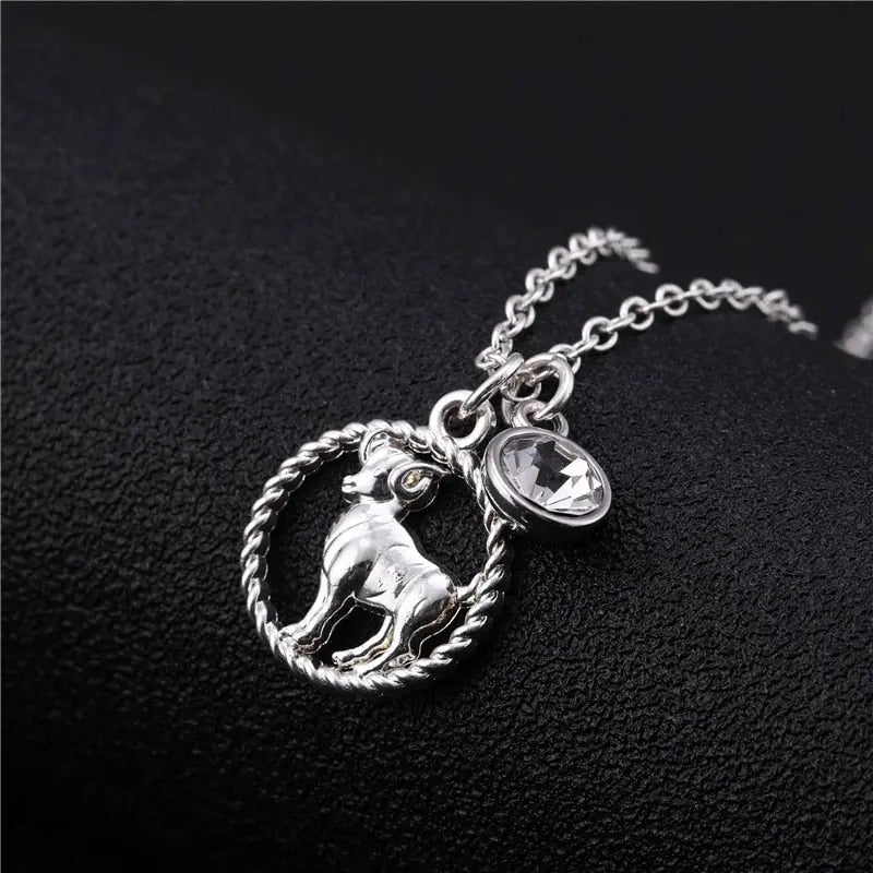 Skyrim Twelve Constellations Charm Necklace For Women Girl Zodiac Signs Jewelry Astrology Chokers Necklace Cancer Virgo Pisces 13