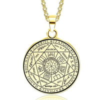 Metatron Cube Seven Archangel Pendant Sacred Geometry Seal Of Solomon Pendant Tetragrammaton Men Angels Sigil Talisman Necklace - Mystic Oasis Gifts