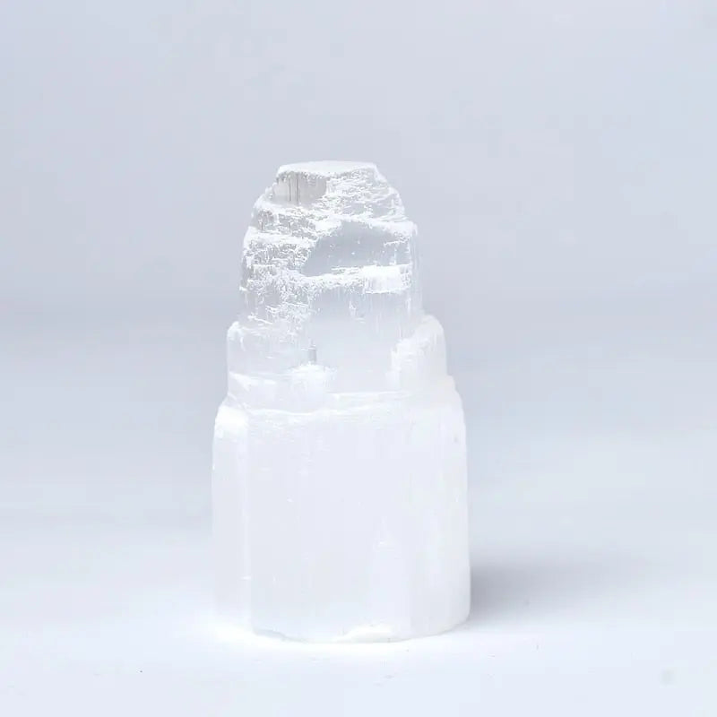 90-200g Natural Selenite Gypsum Lamp Natural Reiki Gypsum Tower Crystal Ore Ornaments Craft Decor Home  DIY Gifts Mineral Decor - Mystic Oasis Gifts