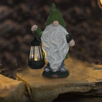 Outdoor Garden Dwarf Statue-resin Dwarf Statue Carrying Magic Ball Solar Led Light Welcome Sign Gnome Yard Lawn Large Figurine 9