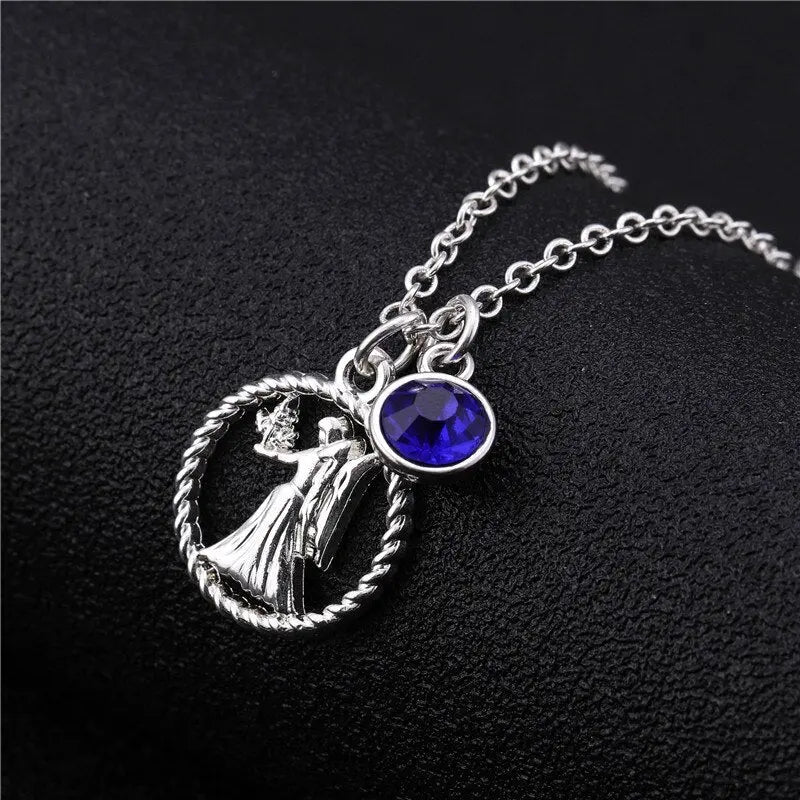 Skyrim Twelve Constellations Charm Necklace For Women Girl Zodiac Signs Jewelry Astrology Chokers Necklace Cancer Virgo Pisces 3