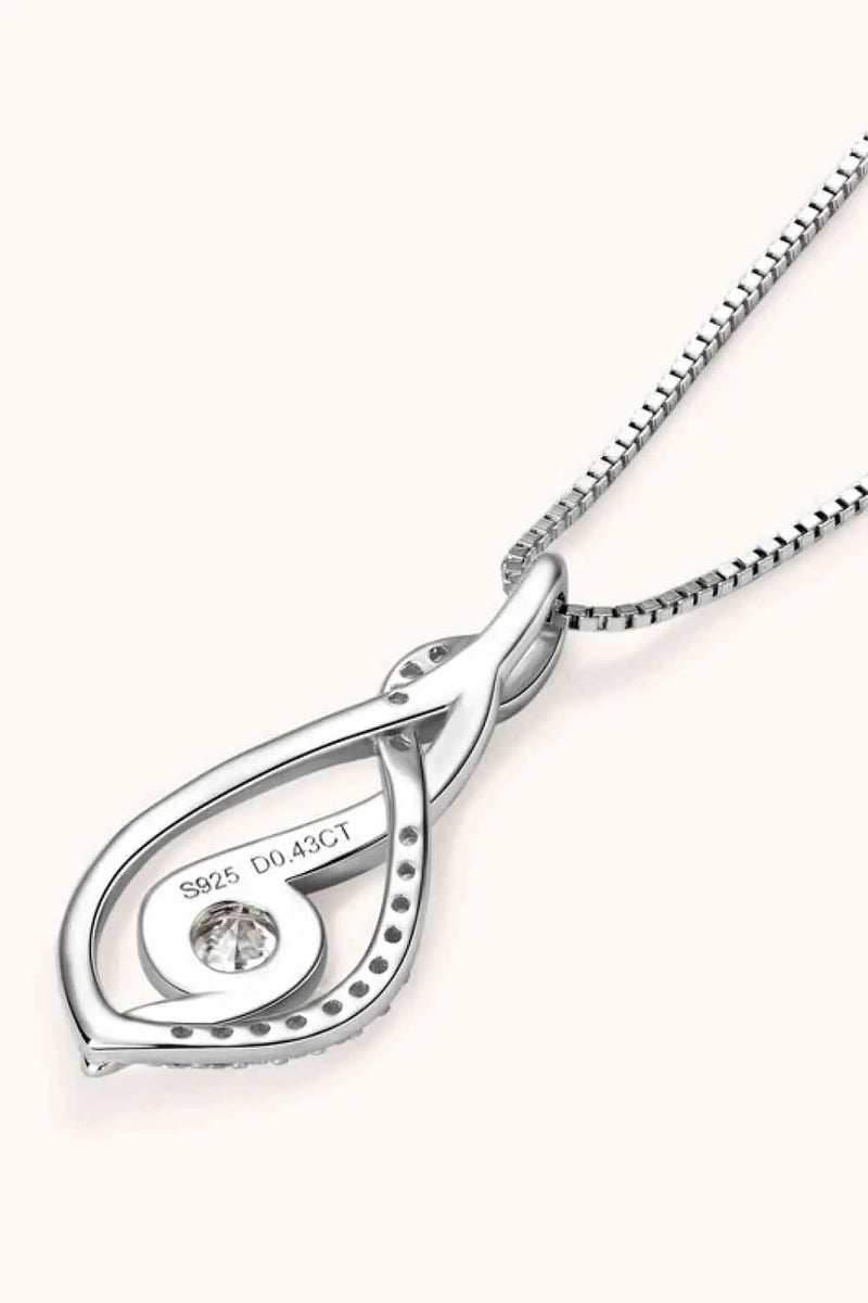 Moissanite 925 Sterling Silver Necklace Trendsi Necklace