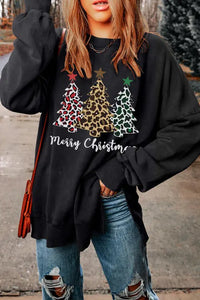 MERRY CHRISTMAS Graphic Dropped Shoulder Sweatshirt Trendsi Shirts & Tops