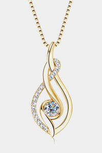 Moissanite 925 Sterling Silver Necklace Trendsi Necklace