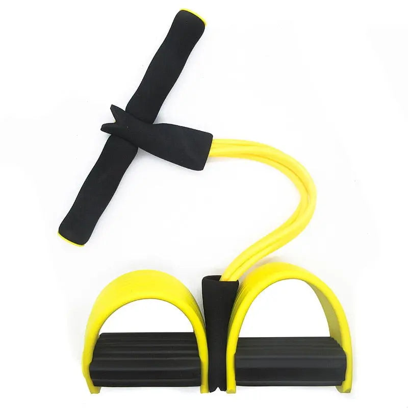 4 Tube Resistance band fitness Latex Pedal Exerciser Sit-up Pull Rope Expander Elastic Bands Yoga equipment home exercise - Mystic Oasis Gifts