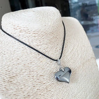 Wholesale Terahertz Natural Stone Pendants Heart Shape Pendant Necklace Yoga Health Energy Powerful Luck Fashion Jewelry - Mystic Oasis Gifts