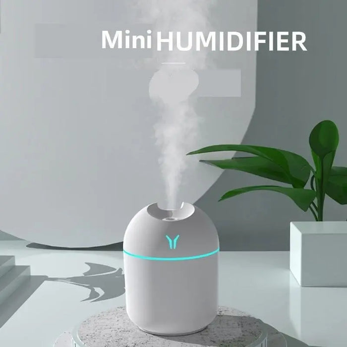 250ML Mini Air Humidifier USB Aroma Essential Oil Diffuser For Home Car Ultrasonic Mist Maker with LED Night Lamp Diffuser - Mystic Oasis Gifts