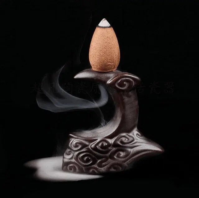 aromatherapy backflow incense holder